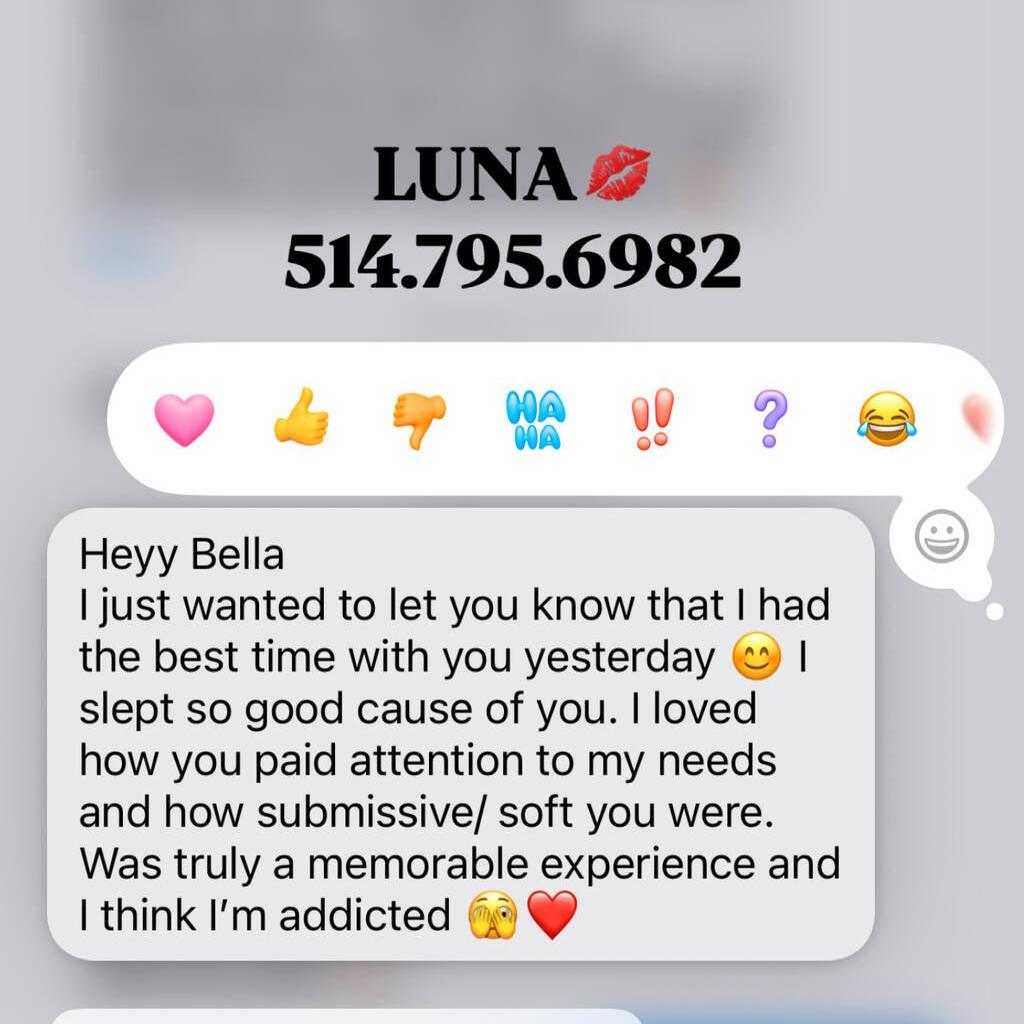 
                        Luna
                     is Female Escorts. | Montreal | Quebec | Canada | canadatopescorts.com 