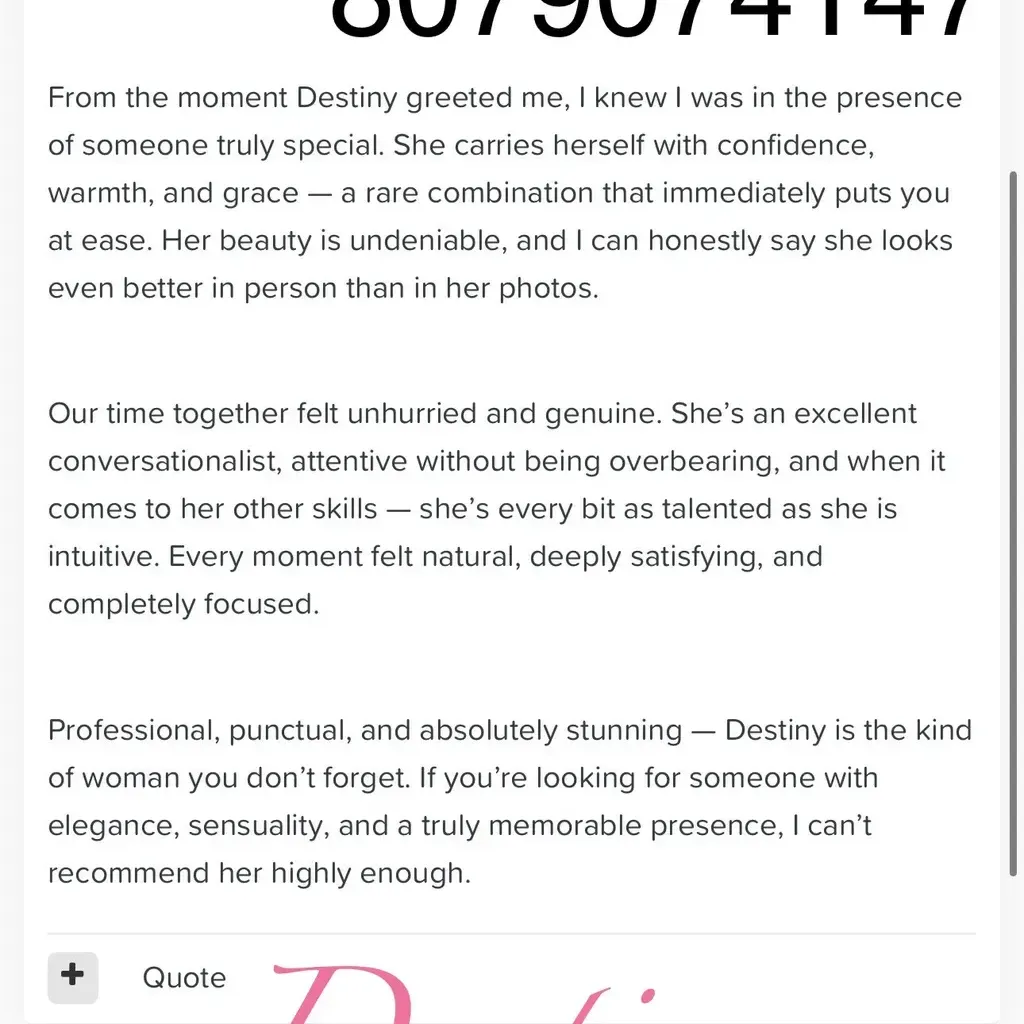 
                        Destiny
                     is Female Escorts. | Thunder Bay | Ontario | Canada | canadatopescorts.com 