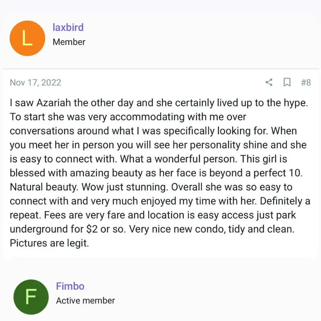 
                        Azariah
                     is Female Escorts. | Vancouver | British Columbia | Canada | canadatopescorts.com 
