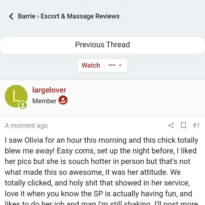 
                        Olivia Shine
                     is Female Escorts. | Barrie | Ontario | Canada | canadatopescorts.com 