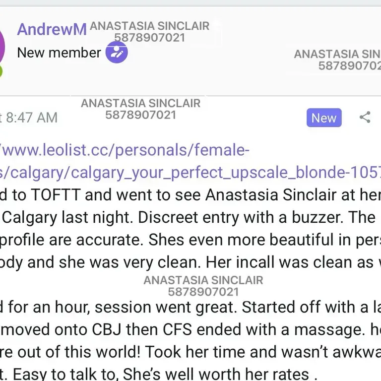 
                        Anastasia Sinclair
                     is Female Escorts. | Lethbridge | Alberta | Canada | canadatopescorts.com 