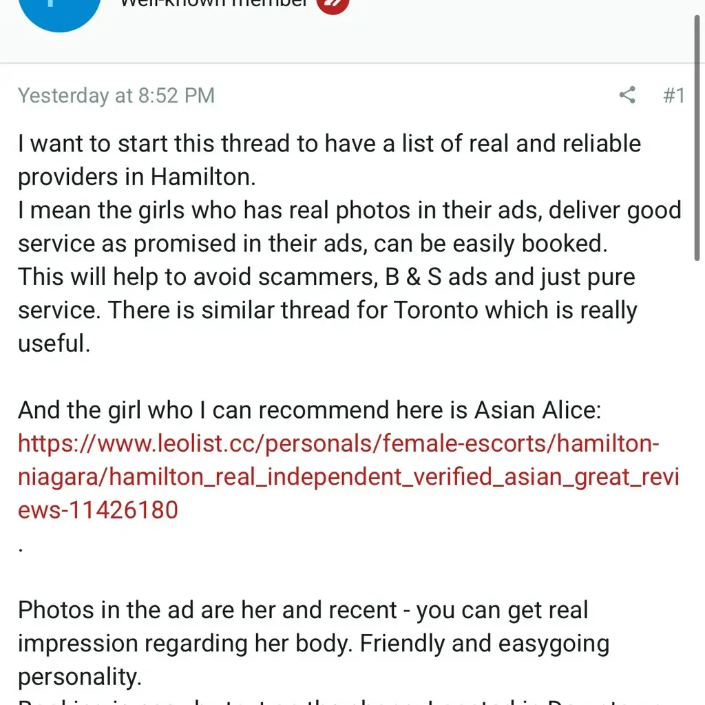 
                        Alice
                     is Female Escorts. | Hamilton | Ontario | Canada | canadatopescorts.com 