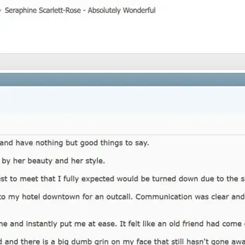 
                        Seraphine Scarlett-Rose
                     is Female Escorts. | Calgary | Alberta | Canada | canadatopescorts.com 